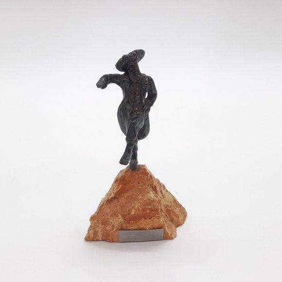 Isaac Jeheskel Dancing Rabbi Sterling Silver Statue - Picture 3 of 11